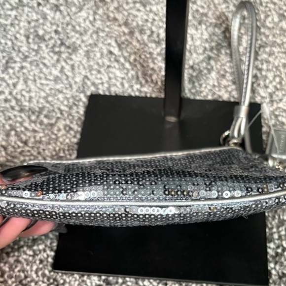 Coach Sequin Clutch in Pink and Black